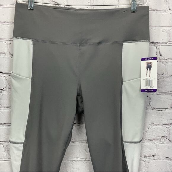 Active Life Leggings Women's Size XXL Gray/White Activewear Workout Exercise NWT - Picture 3 of 12